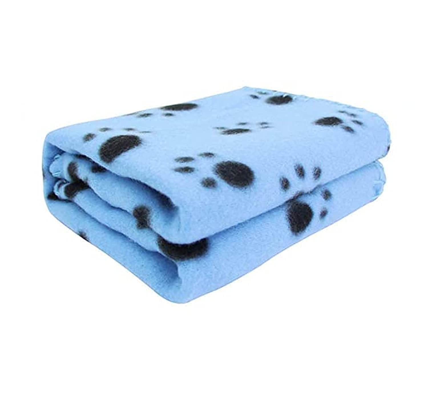 Pet Blanket Cushion Dog Cat Fleece Blankets Pet Sleep Mat (Light blue)
