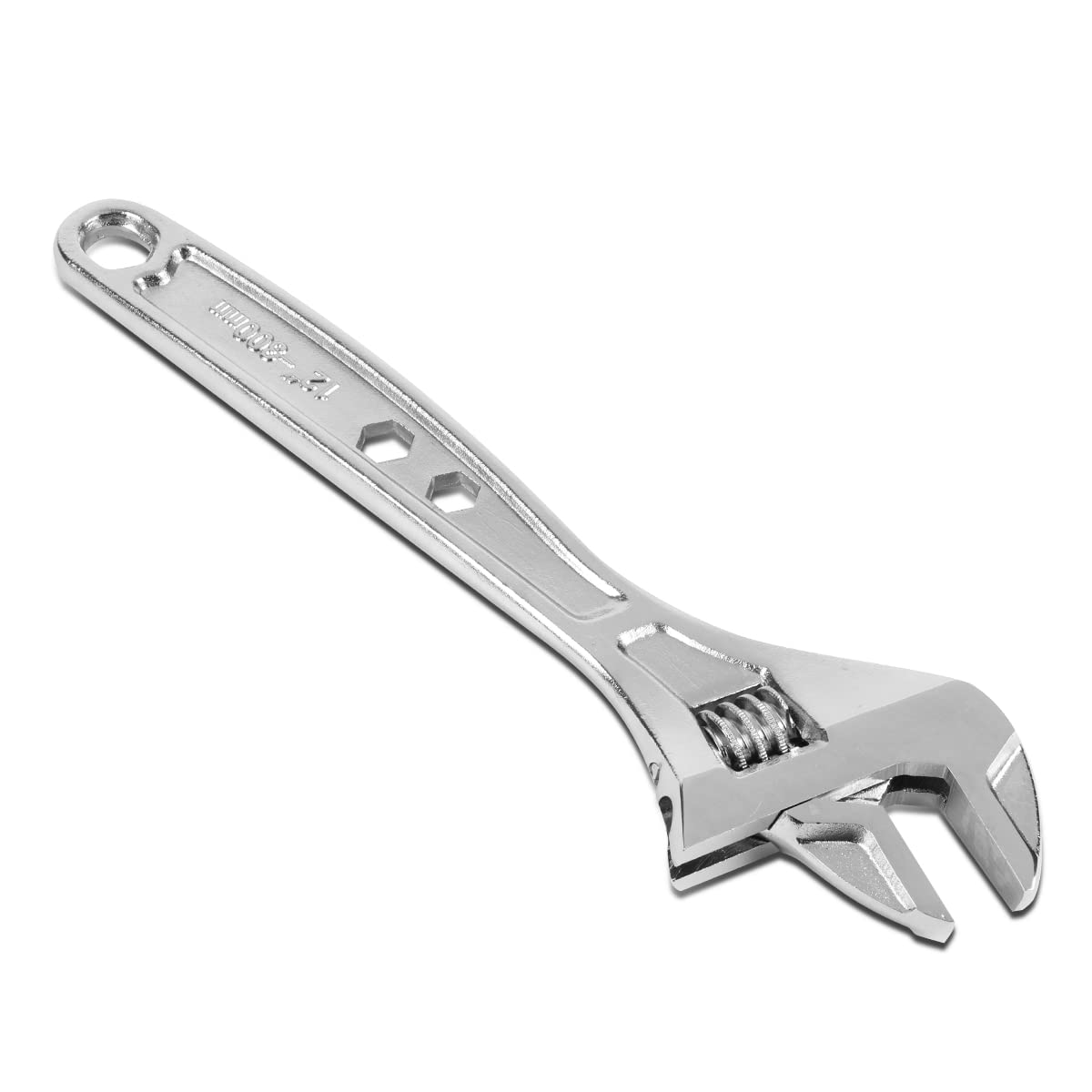 DNA Motoring TOOLS-00046 Adjustable Wrench Spanner - 12 Inch, Vanadium Steel Automotive Repair Tool w/Four-Sided Jaws