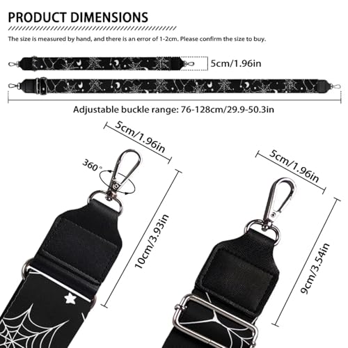 Image of Jeiento Wide Purse Strap Wide Shoulder Strap Adjustable Replacement Belt Soft Guitar Shoulder Straps for Women Girls Gifts