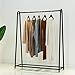 NEHARO Szafa na ubrania Single Rod wolnostojąca regały do wieszania ubrań Duty metal ubranie Rack Retail Display wieszak na ubrania stojak na regał regał stojak (kolor: czarny, rozmiar: 120 x 40 x 150 cm)