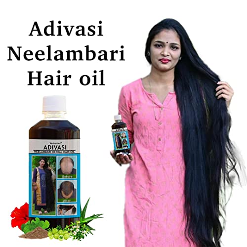 Image of VEDAMBARI, Adivasi Neelambari Herbal Hair Oil, Power Of 108 Ayurvedic Herbs, Say Goodbye To Hairfall And Dandruff, Pack of 1