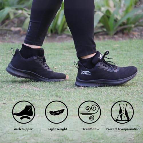 Image of SHAPECRUNCH Arch Support Shoes with Soft Cushioned Insoles for Women for Walking and Running - Comfortable and Stylish