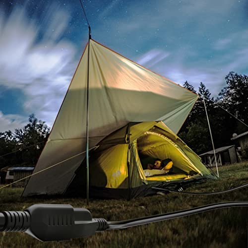 Black Outdoor Extension Cord 50 Ft 16/3 Guage Waterproof, Cold Weatherproof -58°F, Flame Retardant, Flexible 3 Prong Heavy Duty Electric Cord For Lawn Office,13A 1625W 16Awg Sjtw, Etl Listed Plugsaf #TOP6