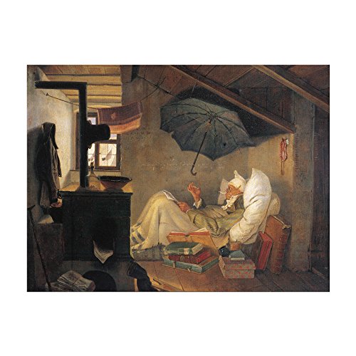 Kunstdruck Poster - Carl Spitzweg Der arme Poet 30x20 cm ca. A4 - Alte Meister Bild ohne Rahmen Kunstdruck Poster - Carl Spitzweg Der arme Poet 30x20 cm ca. A4 - Alte Meister Bild ohne Rahmen