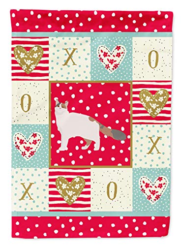 Drapeau de jardin Chat Turc de Van décoration extérieure multicolore résistante