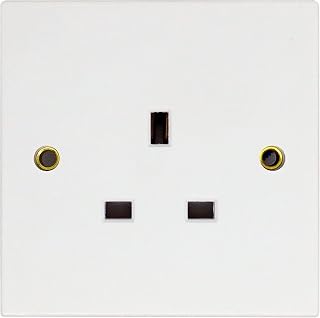 Opus 1 Gang 13 amp Wall Socket Unswitched White
