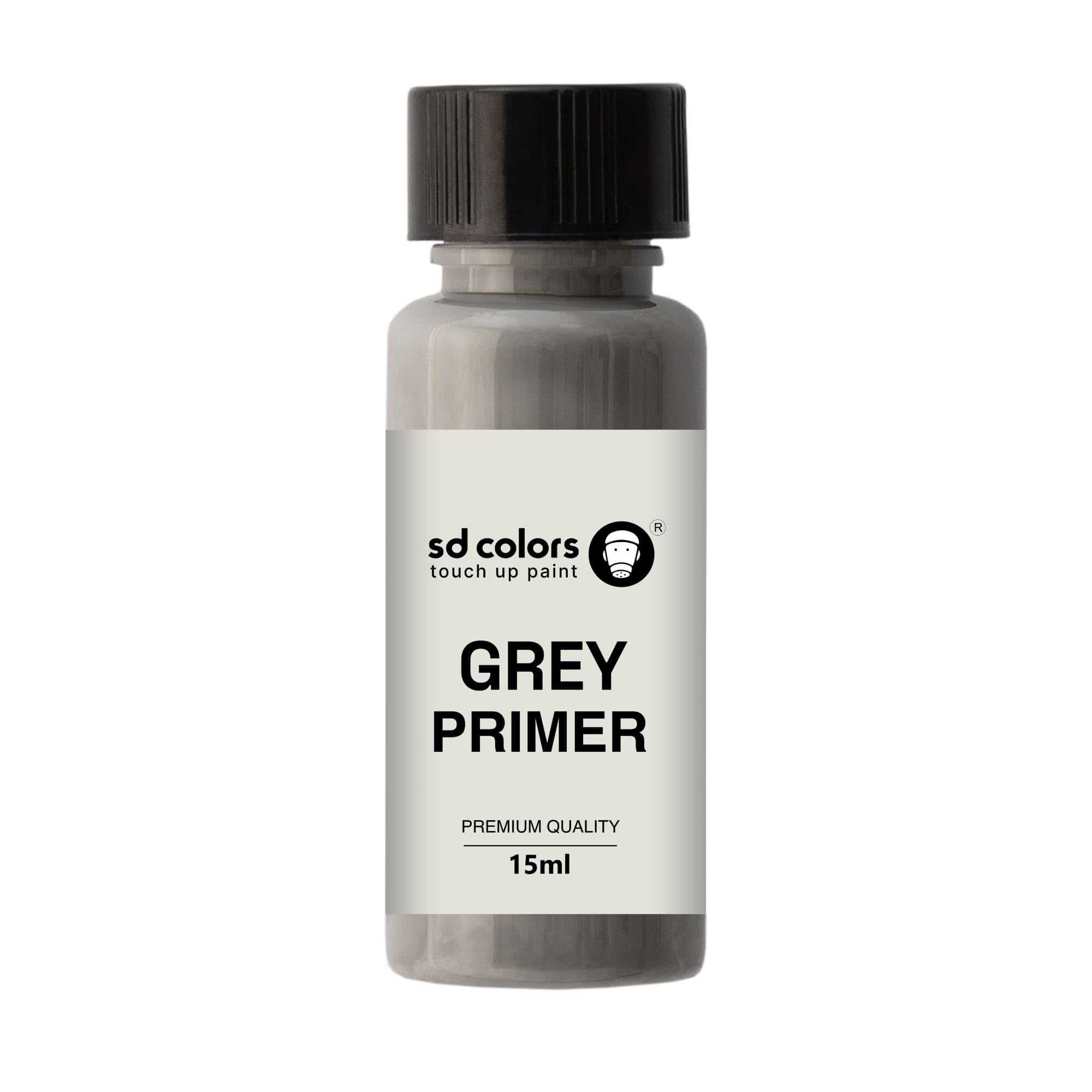 SD COLORS TOUCH UP 15ML GREY PRIMER FOR CAR BRUSH SCRATCH CHIP REPAIR FIX