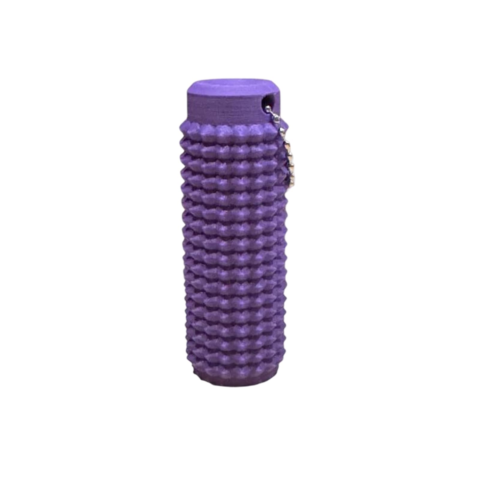 Spiky Grippie Stim brelok, uspokajający brelok, brelok fidget, kolczasty twardy brelok do masażu do redukcji lęku (fioletowy)