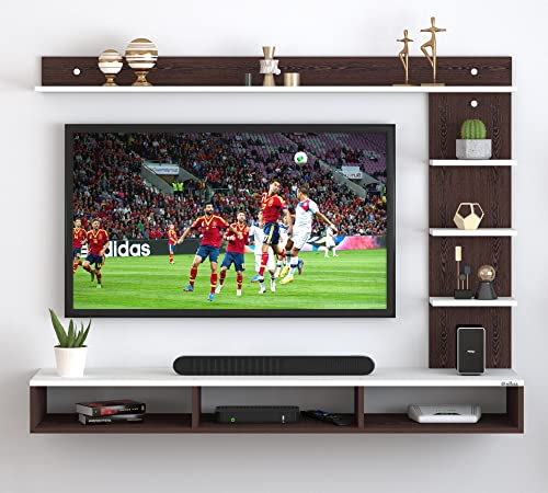 Image of Anikaa Tyson Engineered Wood Wall Mount TV Unit /TV Stand /Wall Set Top Box Stand /TV Entertainment Unit (Wenge White)(Ideal for Upto 55 inch)(D.I.Y)