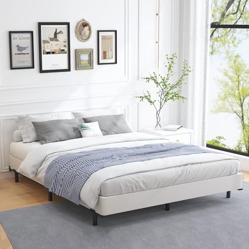 Aldrich 5 Inch Heavy Duty Metal Box Spring Mattress Foundation 3000Lbs Max Weight Capacity/Non-Slip/No Noise/Easy Assembly/Easy Clean Cover,Queen thumb #4