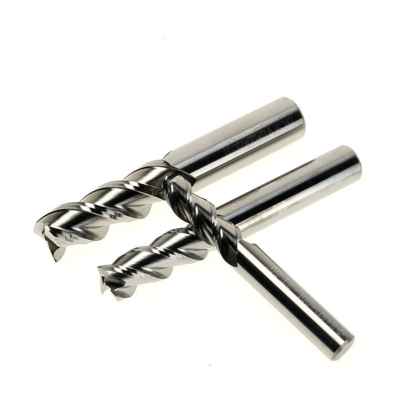 fresas para router, Fresa de tres hojas con recubrimiento aleación acero tungsteno for mecanizado CNC aluminio y madera en varios tamaños(3.0mmX50L)