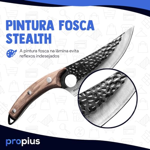 Faca Artesanal Damasco 6 28 Cm Cabo Madeira Bainha Churrasco Para Carne Personalizada Aço Inox Rústi