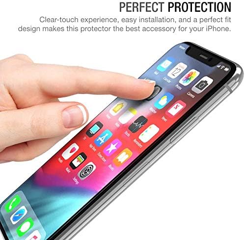 XDesign Glass Screen Protector Designed for Apple iPhone 11 Pro Max/iPhone XS MAX (3-Pack) Tempered Glass with Touch Accurate and Impact Absorb+Easy Installation Tray [Fit with Most Cases] - 3 Pack