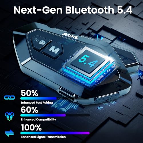 Khptop BT 5.4 Helmet Headset