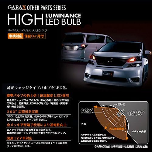 オーダーメイドについて GARAX(ギャラクス) ハイルミナンス LED バルブ S25シングル/レッド GL