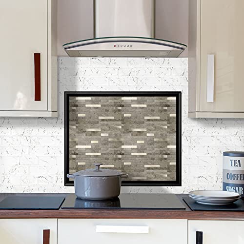 Stickgoo 10-Pack Tile Edge Trim, 12" Wall Molding Trim For Peel And Stick Backsplash Tile, No Self-Adhesive Tile Edge Decorative Liner (Matte Black) #TOP5