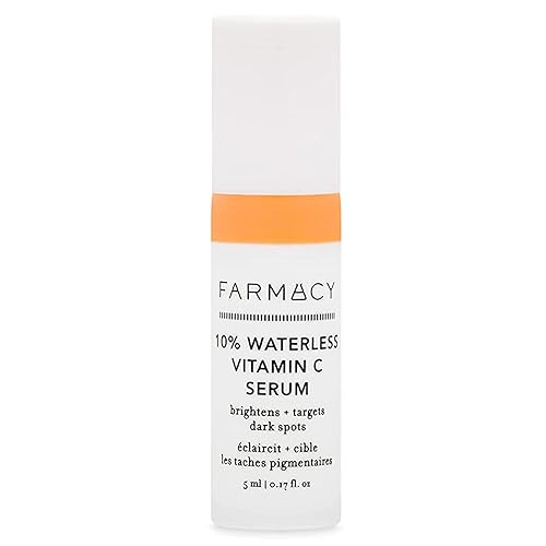 Miniatura 10 de Farmacy Suero 10 de vitamina C para la cara suero facial sin agua con vitamina C y removedor de manchas oscuras para la cara suero antioxidante con