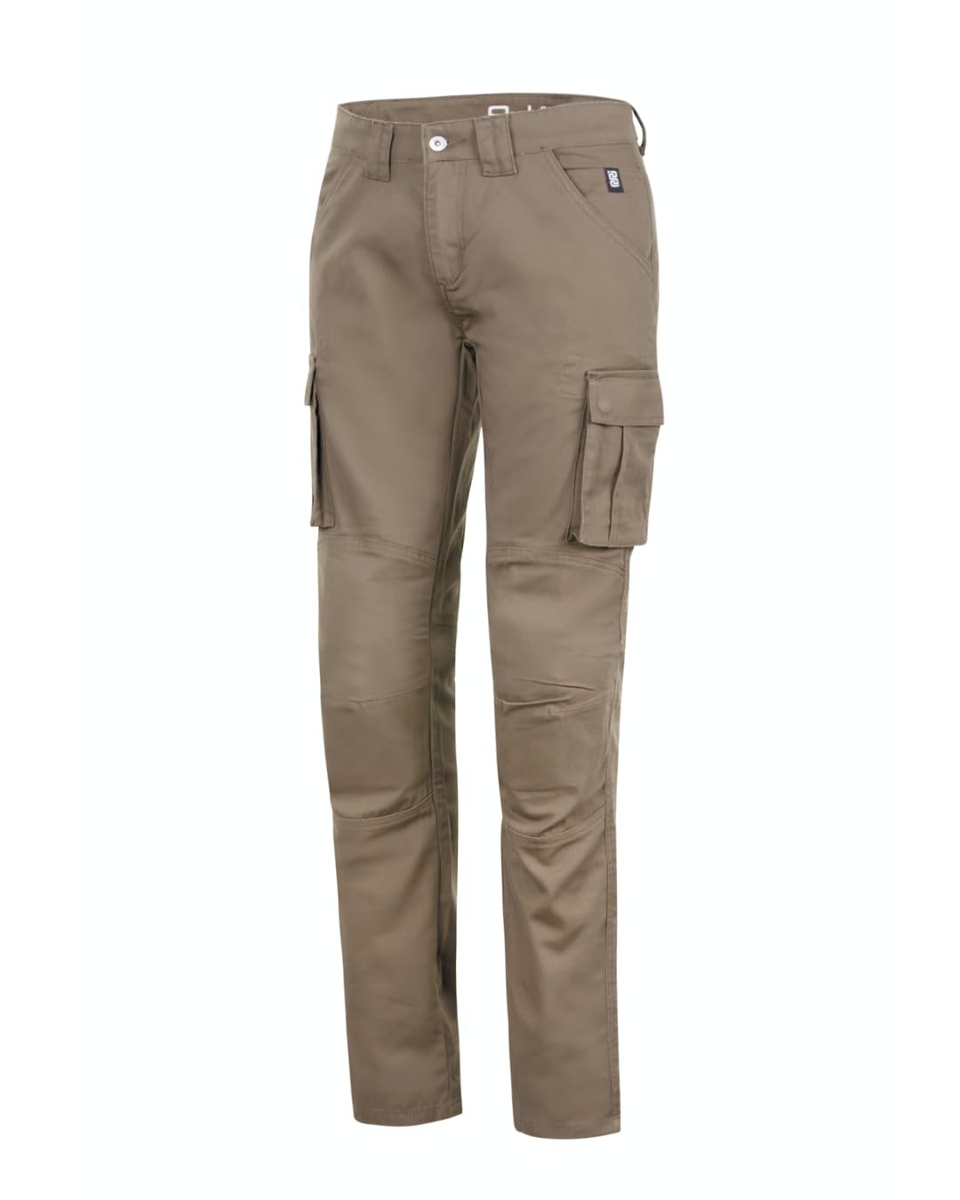 OJ Pantalone da Moto Cargo Lady, Protezioni Certificate su Fianchi e Ginocchia, Tasche Multiple, per Donna (IT, Numero, 44, Regular, Regular, Verde)