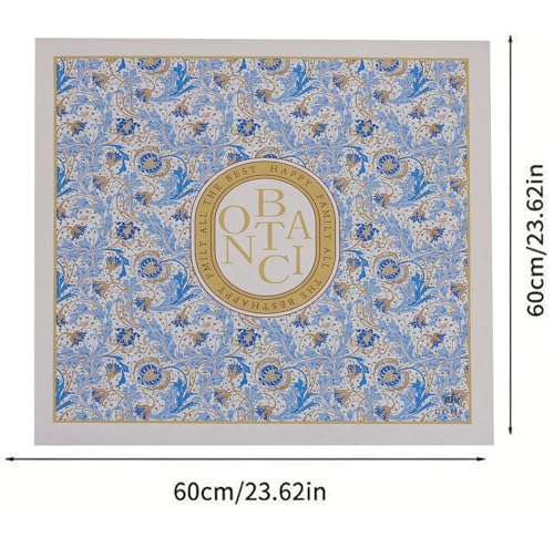 Image of Homecloud Non-Slip Washing Machine Mat - Durable Waterproof Protective Cover for Washer & Dryer, Dust-Resistant Mat Ideal for Laundry Room & Kitchen Appliances | 60x60cm (Beige Blue)