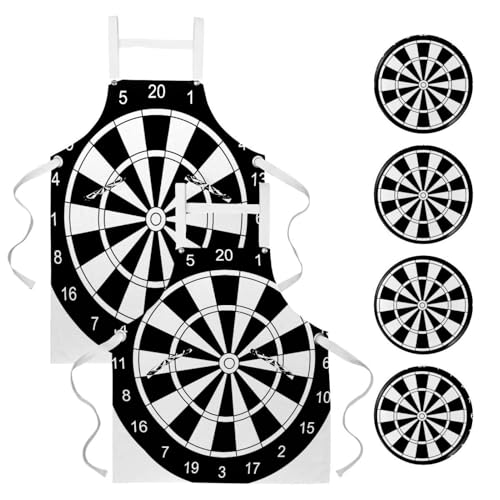 Tablier de cuisine pour nettoyage de la maison évitant les taches avec motif fléchettes