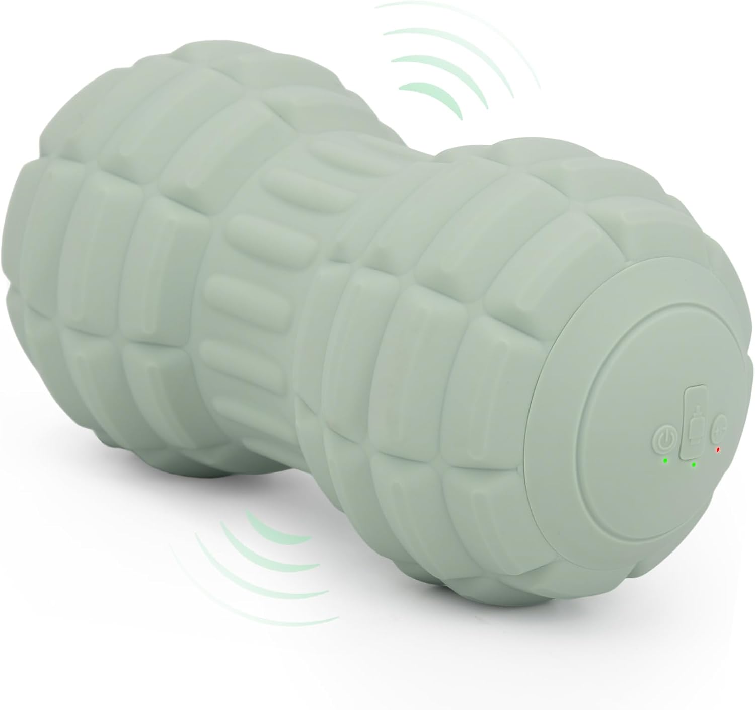 Vibrating Peanut Massage Ball for Back, Neck, Leg, Foot and Body, Portable Deep Tissue Muscle Roller for Trigger Point Massage, Myofascial Release and Psoas Release Tool