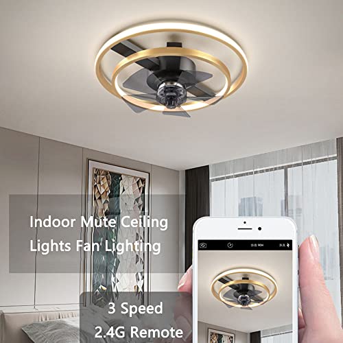 Ventilateur de plafond muet avec lumière variable LED 80W