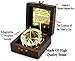 SARA NAUTICAL Antique Brass Sundial Compass, Sundial Clock in Box Gift Sun Clock Ship Replica Watch,Ship Decorations
