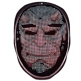 【LA VIDA DE LA FIESTA】Convierte una fiesta sin vida en un evento épico con esta máscara LED que transforma la cara. Use esta máscara para darle vida a cumpleaños, Halloween, festivales de música o fiestas de Nochevieja.