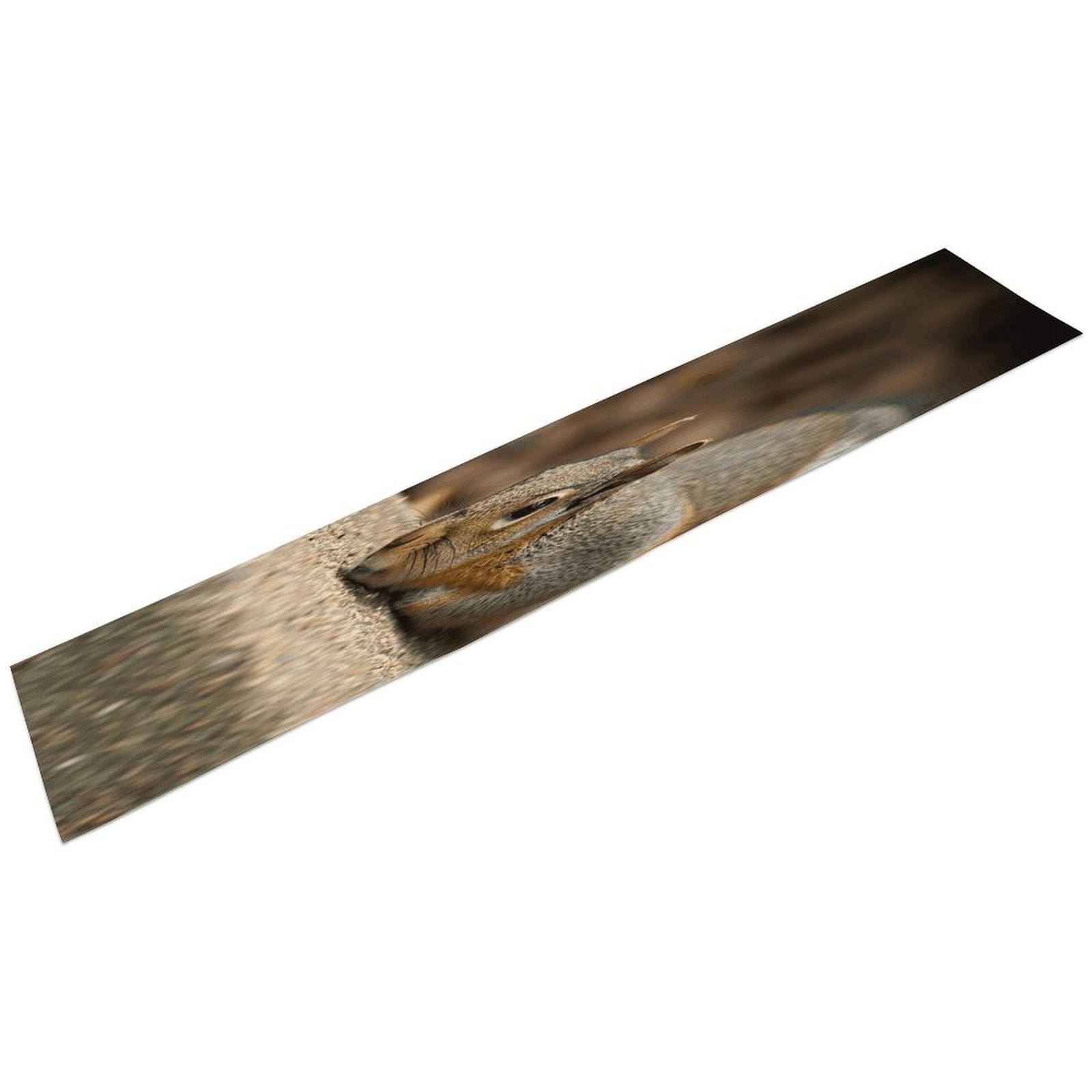 Squirrel Just Laying Table Runner Classical Linen Dining Cloth Runner Spring Kitchen Table Decoration Seasonal Farmhouse Cloth Runners for Mothers Day Easter Wedding