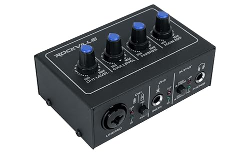Rockville Rock-U Mini 2X2 Usb Computer Recording Interface 24 Bit 192Khz Home Studio, Black #TOP16