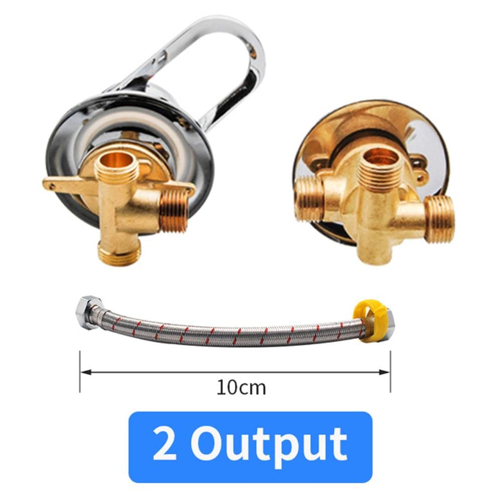 2/3/4/5 salida de latón conector de rosca de tornillo válvula de cerámica separada núcleo mezclador de ducha grifo ducha sauna spa baño