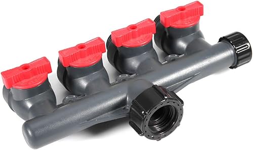 Miniatura 7 de Estink Divisor de manguera de jardín, G34 pulgadas, válvula divisora de manguera de grifo de agua de alta resistencia, adaptador de conector de agua