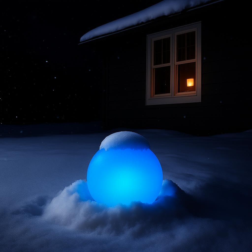 MR.GO 10" LED Solaire Lampe Boule Lumière Imperméable Sphère Lampe avec Télécommande, 16 Couleurs Dimmable, Changement de Couleur Lumière D'ambiance Jardin Orbe avec Piquet pour la Décor Extérieure