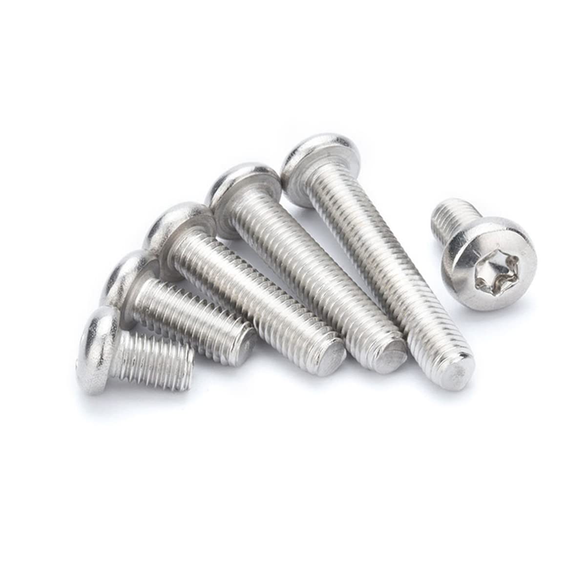 Qrity 25 Pezzi Vite Torx, M5 x 16mm Viti a Macchina Torx, Bulloni a Testa Tonda Viti, Pulsante Testa Torx Viti a Macchina, Filettatura Completa