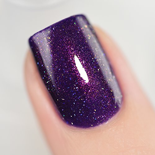Image of ILNP Storytelling - Sultry Dark Purple Holographic Nail Polish