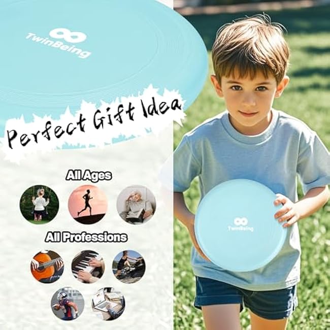 Grip Strengthener Kit & Flying Disc(4 pack) Ideal for Kids, Adults with Adjustable Hand Grip, Finger Exerciser, Hand Strength Ring for Muscle Therapy, Injury Recovery & Stress Relief