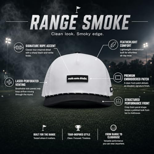 Image of Golf Hat for Men - Golf Snapback - Fun Hat for Golfing - Rope Golf Hat for Men and Women - Make More Birdies
