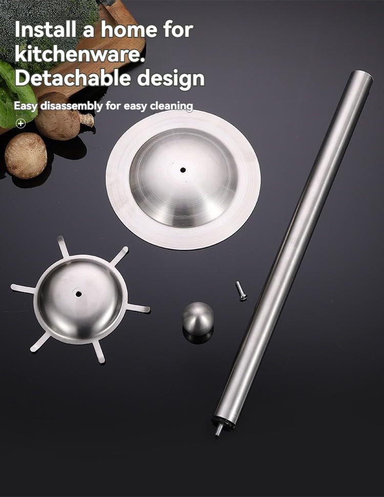 Juego de 7 utensilios de cocina de acero inoxidable 304, incluye una espátula, cuchara de sopa, espátula para freír, colador, cuchara de arroz y cuchara de pasta, accesorios de comedor para el hogar