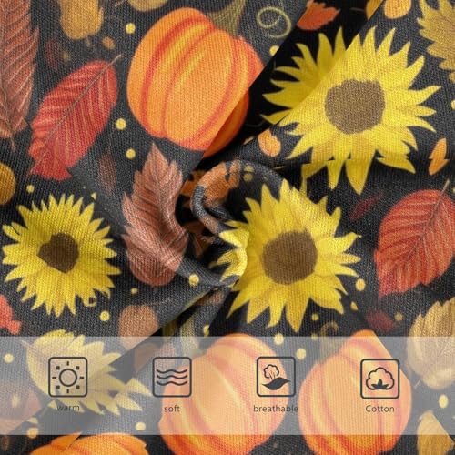 Joisal Bright Orange Pumpkins Girl Panties Cute Girls Underwear Toddlers Cotton Cartoon Briefs Kids Undies 2t3