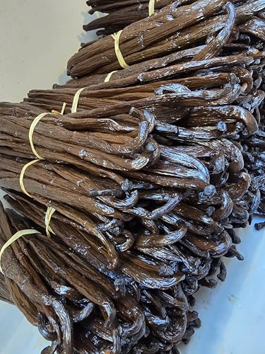 20 vainas de vainilla Bourbon de Madagascar (12-14 cm) – Calidad Gourmet | Vainas enteras naturales ricas en aroma y sabor intenso para repostería y cocina