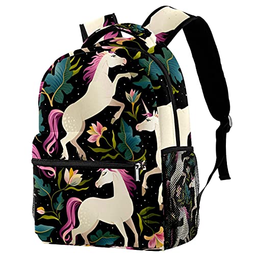 Sac à dos voyage licorne anti-fuite avec poche bouteille externe
