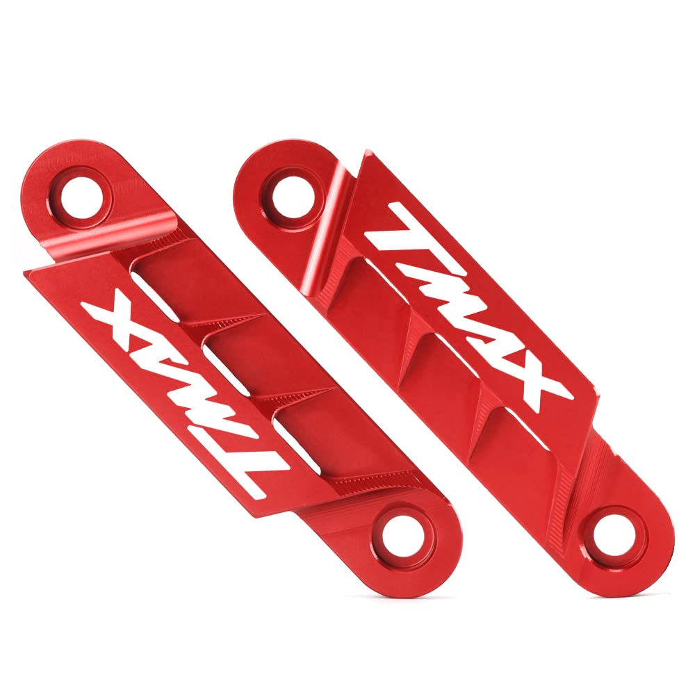 Modeer pour Yamaha Tmax 560 Tech Max 2020-2023 Tmax 530 SX DX 2017-2020 Moto CNC Paire Garde-boue avant Plaque d'essieu Slider décoratif tmax530 tmax560 techmax Accessoires (rouge)