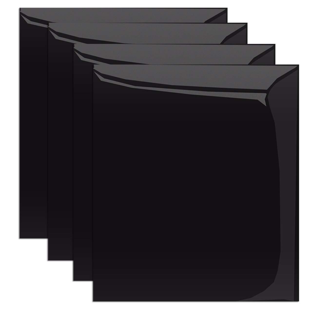 Buy Ironon HTV Vinyl Black 12"x9" 4 Sheets Heat Transfer Vinyl for
