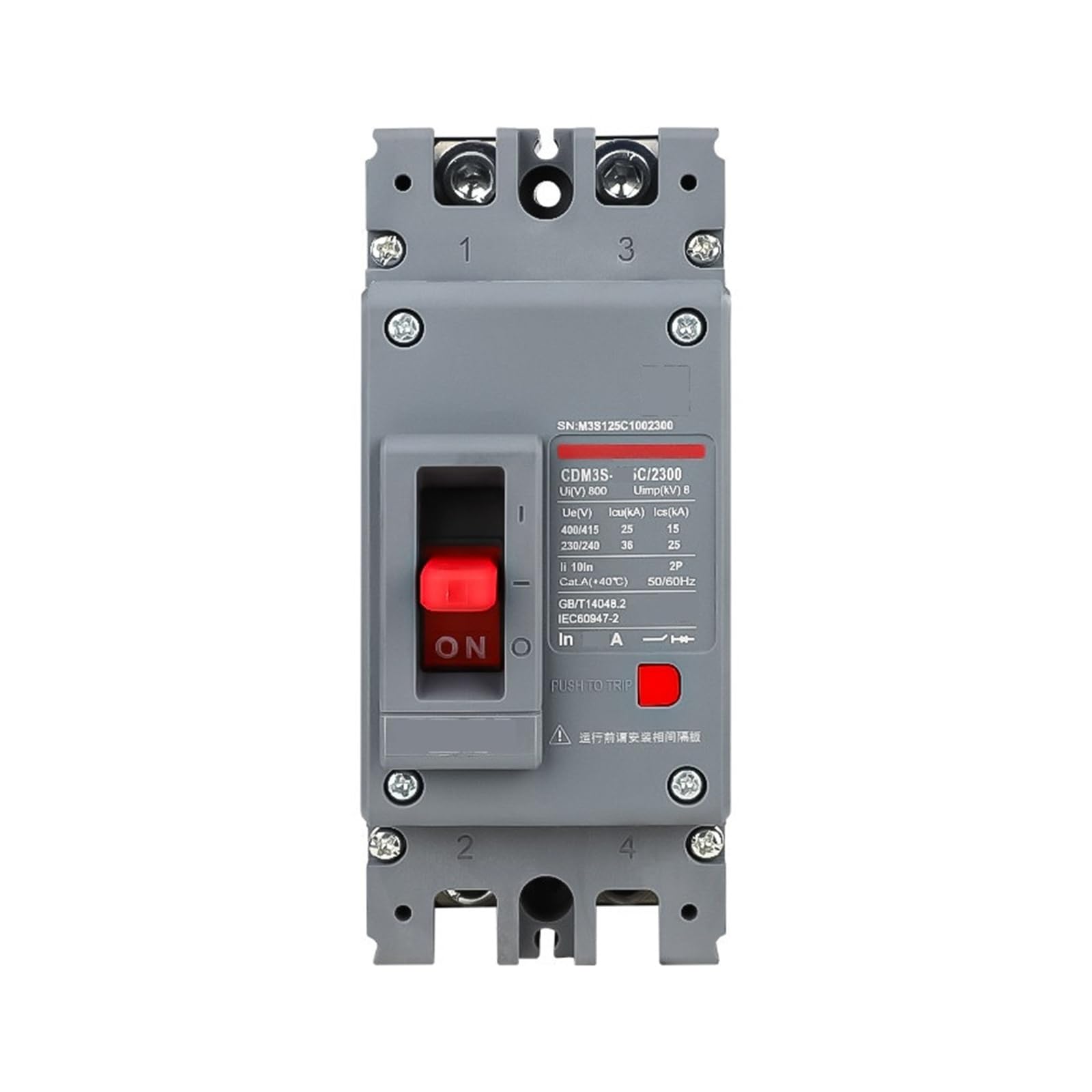 Protector de fugas CDM3Ls 3P 315A evita cortes de luz y sobrecargas 3