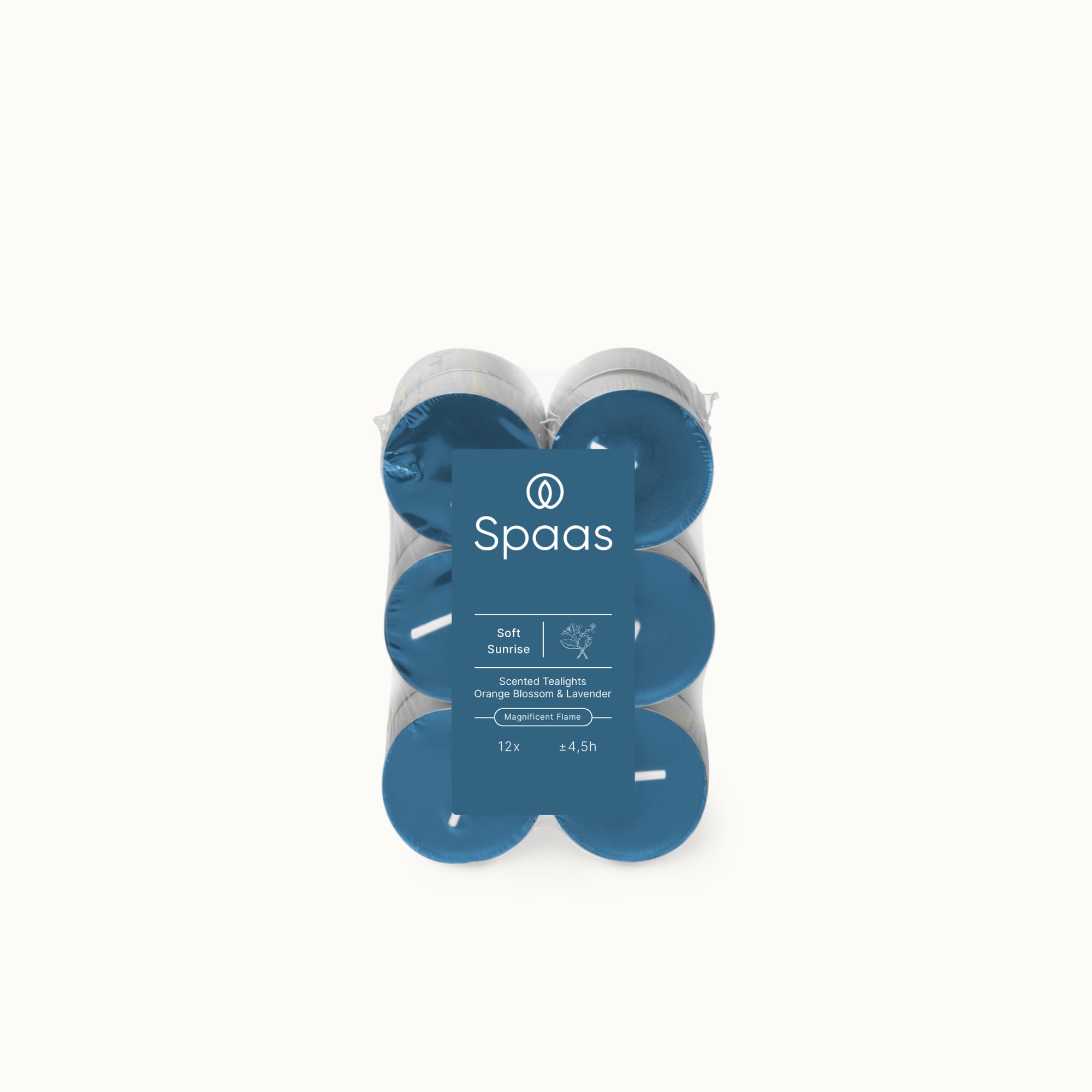 Spaas 120 Lumini Profumate, ± 4.5 Ore, Lavanda e Fiori d'Arancio