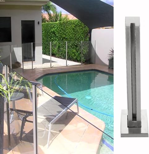 Poteau de garde-corps en verre sans perçage pour sécuriser balcon et piscine