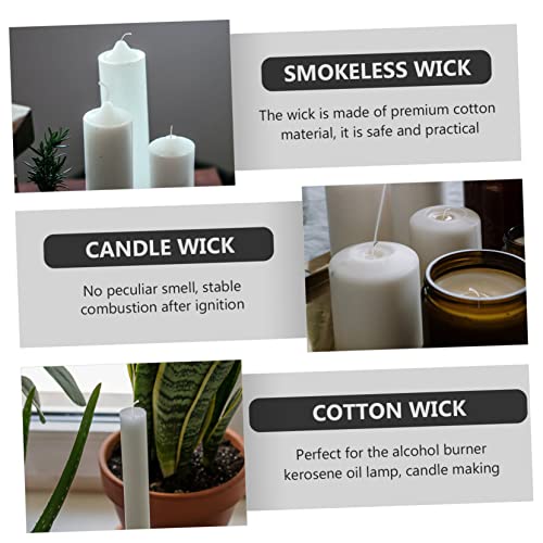 1 rollo de mecha de algodón para hacer velas miniatura 3
