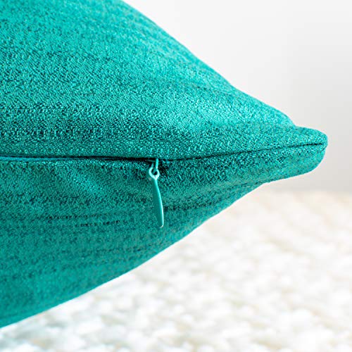 Image of The White Petals Dark Teal Throw Pillow Covers - Luxurious, Elegant & Decorative (20x20 inch, Pack of 2)