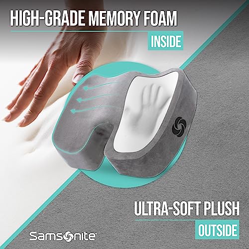 Image of Samsonite SA5451 Orthopedic Cushion Helps Relieve Pain 100% Pure Memory Foam Fits Most Seats