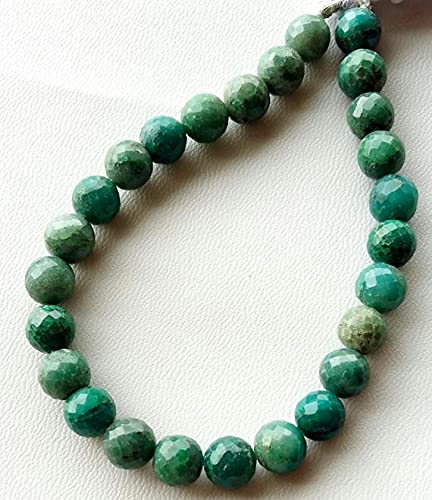 Chrysocolla naturelle facettée 8 mm perles pour création de bijoux DIY